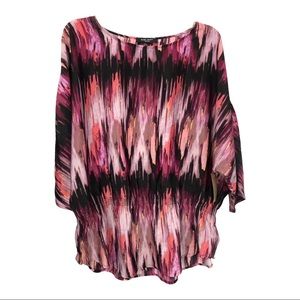 Nine West blouson top Large feminine and flirty